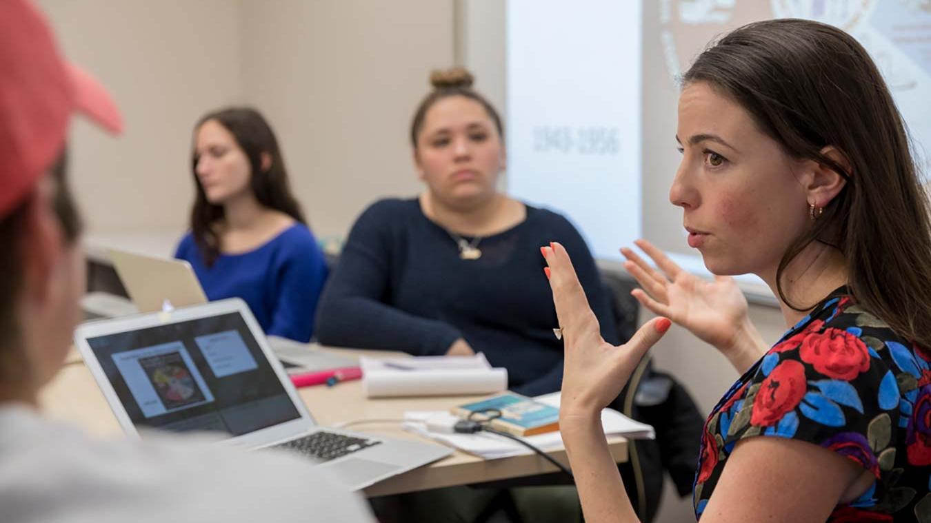 Students in an American Studies class